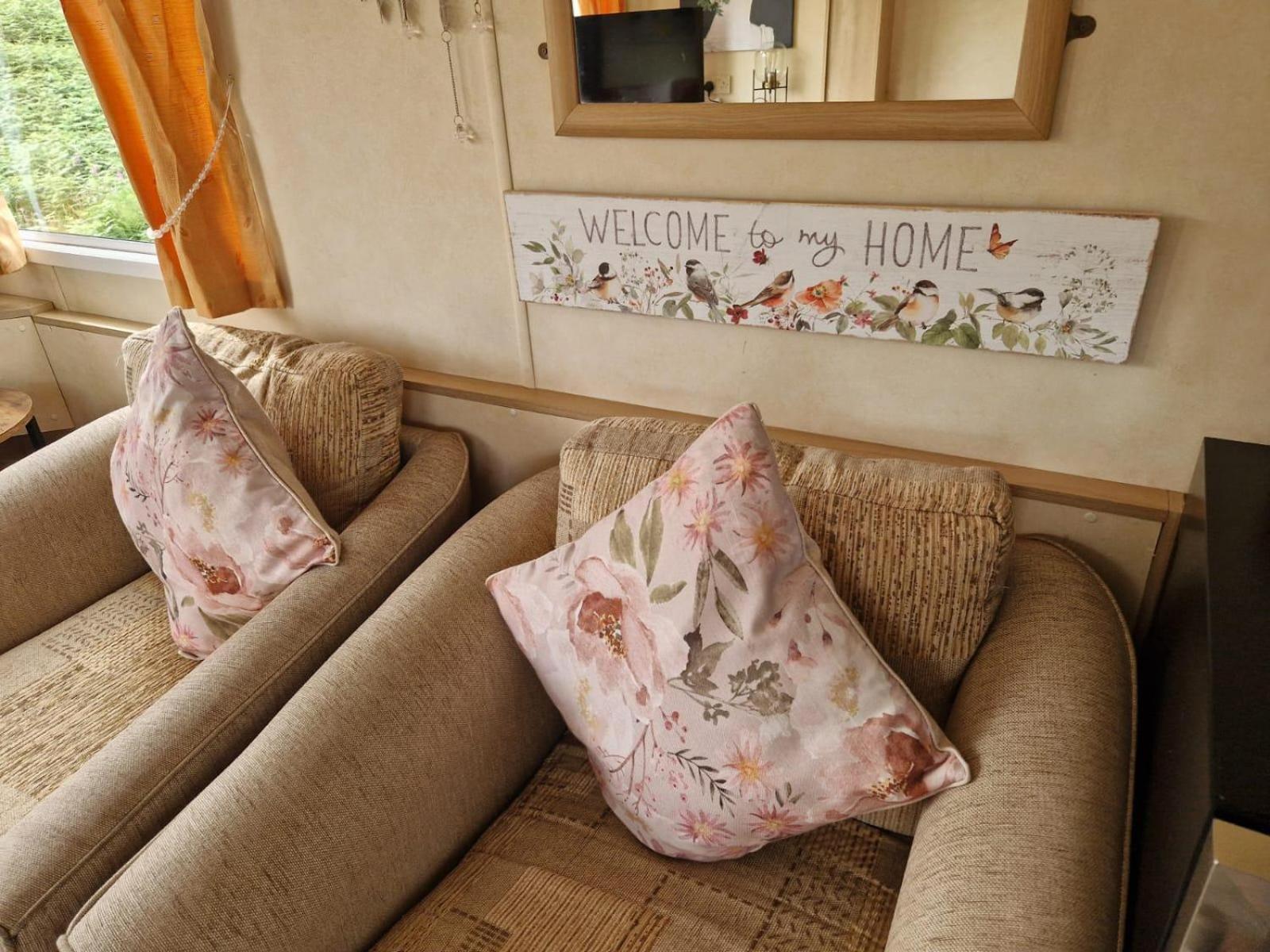 Lochview Retreat Caravan Balminnoch Bagian luar foto